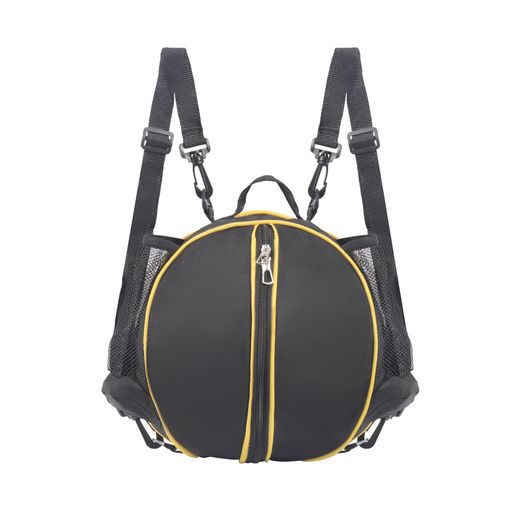 Kailundバスケットボールケース1個入れバスケットボールいれ袋7号オックスフォード生地メッシュ袋付軽量持ち運び肩掛け手提げブラック