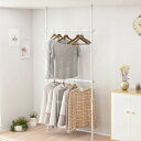 IMIEEハンガーラック突っ張り突っ張りラックダブルパイプハンガー洋服ラックポールハンガー服掛けワイドタイプ縦横伸縮横80-120cm縦110-310cm頑丈耐荷重70kgポールハンガーツッパリ衣類収納…