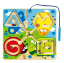 Hape(ハペ)むしさんころころ迷路24.5x24.5x2.1cm3才以上木製おままごとおもちゃE1709
