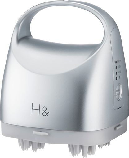 H&アッシュアンド電動頭皮ブラシヘッドスパ3段階の速度切り替え浴室使用可スカルプケアギフトプレゼント男女兼用