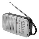 WINTECHAM/FMポータブルラジオKMR-62ワイドFM対応DSPチューナー同調ランプ単三電池x2本(別売)両耳イヤホン使用可能(別売)交通情報(1620KHZ/1629KHZ)廣華物産