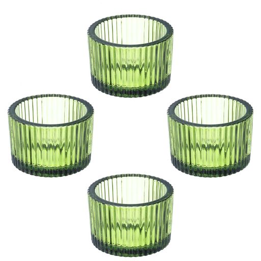 PATIKIL4個ティーライトキャンドルホルダーティーライトキャンドルホルダーガラス奉納キャンドルホルダーガラスキャンドルホルダーテーブルセンターピース装飾結婚式ディナーパーティ…(3)