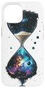 IPHONE15宇宙の砂時計時間の中の宇宙スマホケース
