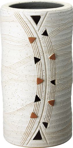 信楽焼傘立てトライアングル傘立(S)幅22.5x直径22.5x高さ42cm524-05