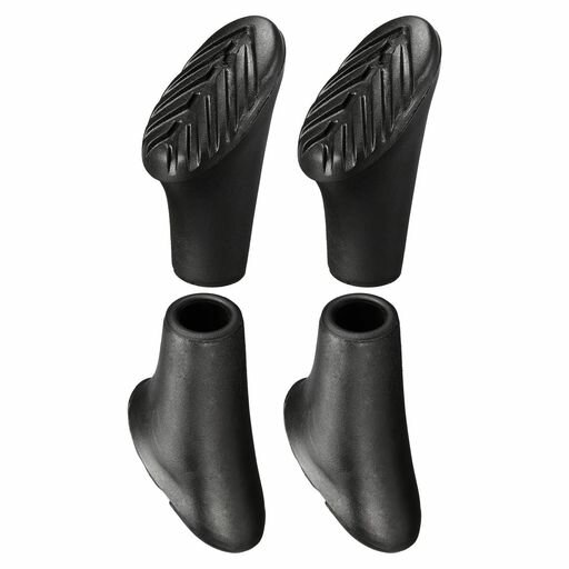 MMETERXITY4個セットトレッキングポール先端キャップ-杖交換用キャップエンド保護カバープラスチックスキースティック先端アウトドアハイキングポールに適用(0.41”内径黒) MMETERXITY4個セットトレッキングポール先端キャップ-杖交換用キャップエンド保護カバープラスチックスキースティック先端アウトドアハイキングポールに適用(0.41”内径黒)