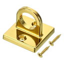 PATIKILパッドアイプレートUフック金属製天井フック壁取り付けループネジ付きハードウェアリングフックキューバリア吊りロープ用ブライト金