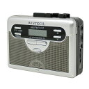 WINTECH【AM/FMラジオ付きテープレコーダー】PCT-11Rシルバーオートリバース再生デジタル表示AM/FMラジオ(ワイドFM対応)デジタル時計目覚しアラーム単三乾電池x2本(別売)ACアダプター(別売)