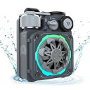 MUZENCYBERCUBEPremiumスピーカーBluetoothIPX5防水/アウトドアスピーカー/三つの照明モード付/ハンドスピナー機能/イルミネーション/TYPE-C充電/コンパクト/近未来デザイン(グレー)