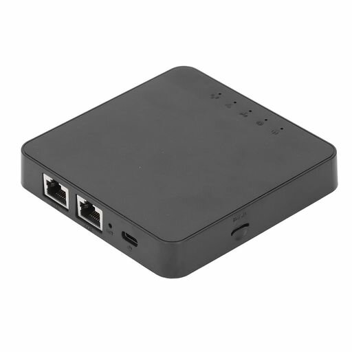 SIMカードスロット付き4GLTEモデムルーター、4GLTEルーター、ワールドワイドバンド、デュアルギガビットポート、コンパクトSIMカードモデム、簡単セットアップ、旅行キャンプセキュリテ…