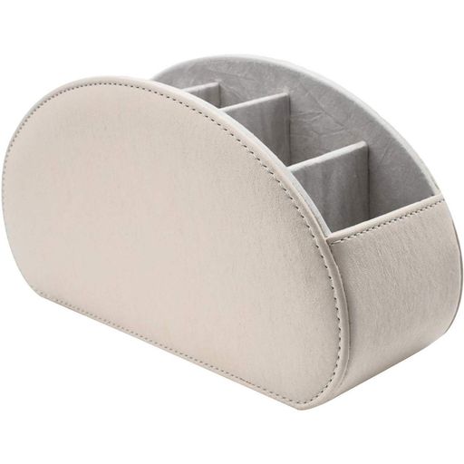 E-Goalリモコンラック多機能収納ボックスPUボックス卓上小物ベージュ