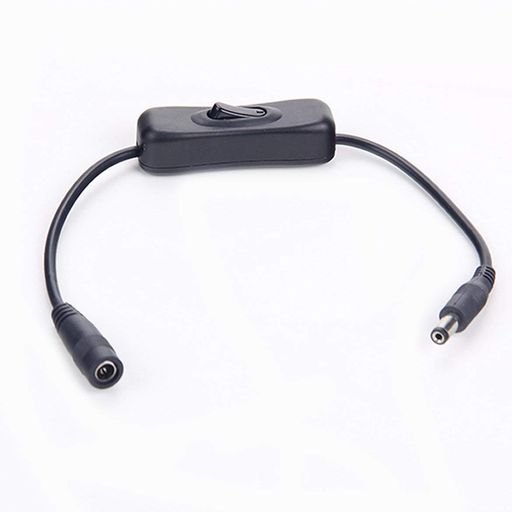 LEDストリップライトワイヤースイッチメスとオスDC12V電源コネクタプラグ付きケーブル