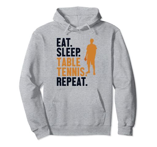 EatSleep卓球リピート卓球台パーカー
