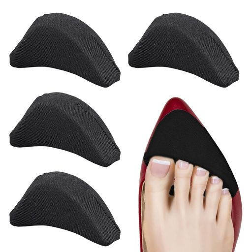 DFsuccesま先クッション4個入りつま先用インソール靴サイズ調整衝撃吸収靴ズレ防止ブーツヒールに適用..