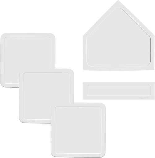 5pcs野球ベースプレートピッチャープレートホームプレートゴム防水性と耐摩耗性野球ゲーム小道具野球場..