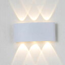 YOULINLEDウォールライト防水防雨電球色3000K6W屋内/屋外兼用高輝度省エネ廊下・寝室・浴室対応PSE認証(白)