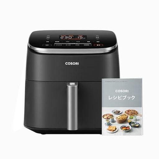 COSORIコソリノンフライヤー6L大容量家庭用エアフライヤーDCモーター高速最高温230°Cタイマーairfryer..