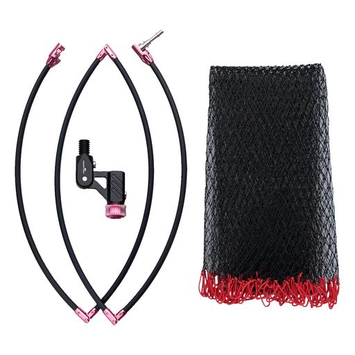 HEIGHTENランディングネットタモジョイントワンタッチ脱着四つ折り折りたたみナイロンネット70航空アルミ製軽量50/55cmタモ枠玉網(50CM)(762)