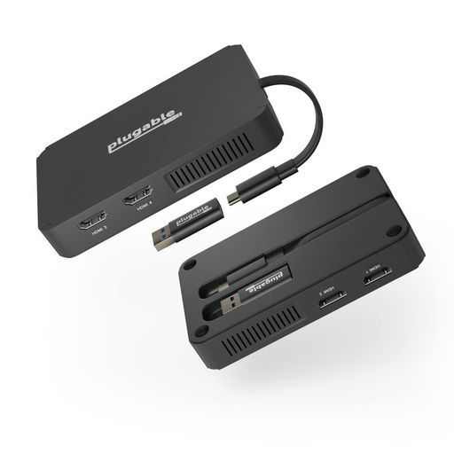 PlugableUSB-CHDMIグラフィック変換アダプターモニター4台接続可能