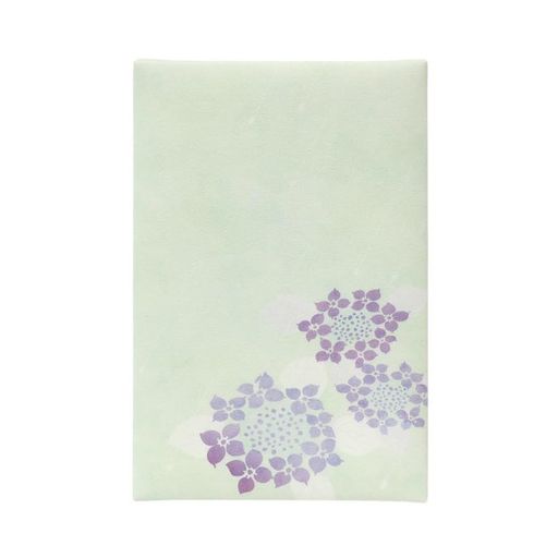 谷口松雄堂御朱印帳集印帳(大)PUレザー表紙紫陽花雫(あじさいしずく)