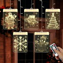 LIHAOクリスマス電飾ledライト窓飾りイルミネーションledクリスマス飾りカーテンライトストリングライトクリスマスツリーオーナメント飾り装飾デコレーション飾り付けインテリア窓飾り…
