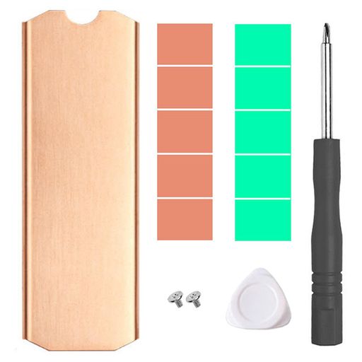 HaojiahoM.22280ssdヒートシンク純銅薄型熱暴走対策冷却シート放熱ヒートシンク導熱シートノートパソコ..