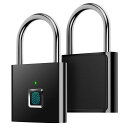 新しいアップグレードバージョン指紋南京錠AICaseスマートロックUSB充電式タッチロックジムスポーツスクール従業員ロッカーフェンススーツケース超軽量自転車ワンキー指紋ロック