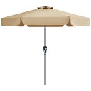 マスターキャノピー(MASTERCANOPY)アルミ製スカラップ付きガーデンパラソル(約)直径230cm/270cmx高さ203cm/235cmチルト機能付/ク...