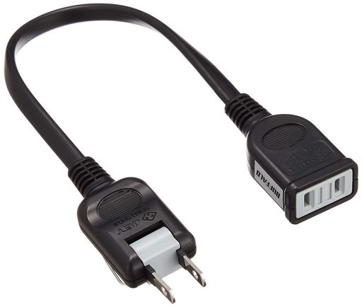 バッファローBUFFALO電源延長ケーブル2本セットブラックBSTAPEX02BKX2 バッファローBUFFALO電源延長ケーブル2本セットブラックBSTAPEX02BKX2
