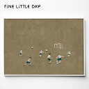 楽天Shinc lab. 楽天市場店Fine Little Day ポスター SOCCER （ 70×50 cm） ファインリトルデイ アートプリント アートポスター 北欧 スウェーデン 北欧インテリア おしゃれ かわいい シンプル サッカー ナチュラル スポーツ