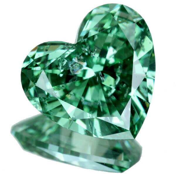 【新着ルース】【特別価格】グリーンダイヤモンド 1.186ct FANCY VIVID GREEN 人為的照射 ハートシェイプ ルース※中央宝石研究所ソーティングシート付【送料無料】