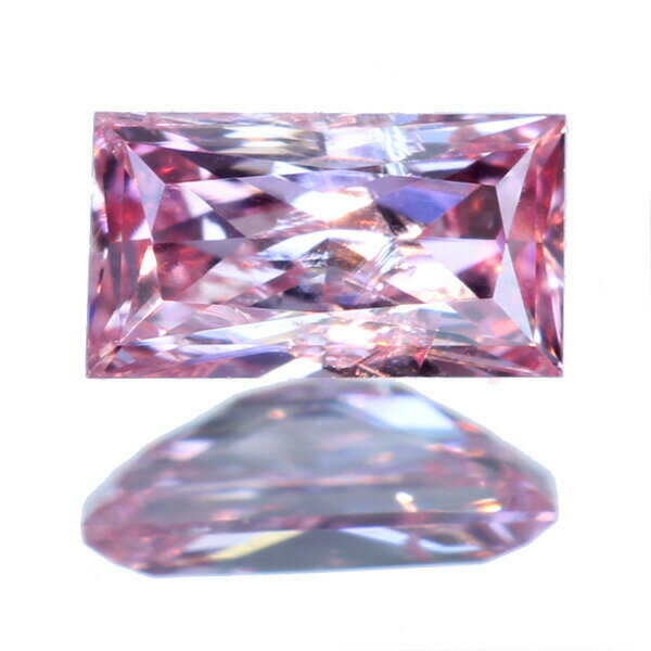 ピンクダイヤモンドルース 0.120ct　FANCY INTENSE PURPLISH PINK　I-1 ※中央宝石研究所ソーティングシート付【送料無料】