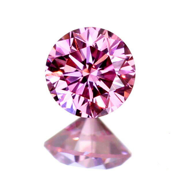 【特別価格】0.082ct FANCY INTENSE PURPLISH PINK VVS2ピンクダイヤモンドルース※AGTソーティングシート付【送料無料】