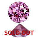 ピンクダイヤモンド ルース 0.073ct FANCY VIVID PURPLISH PINK SI1 ※AGTソーティングシート付【送料無料】