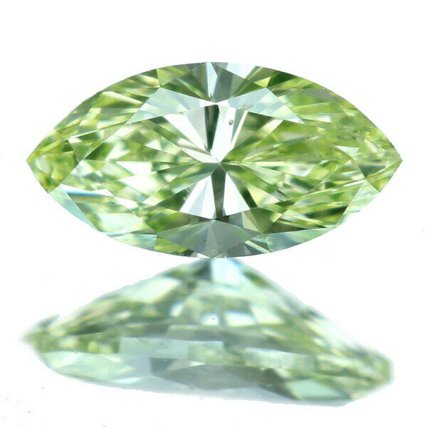 グリーンダイヤモンド ルース 0.115ct FANCY YELLOW GREEN VS2 ※中央宝石研究所ソーティングシート付【送料無料】グリーンダイヤ　ダイヤルース