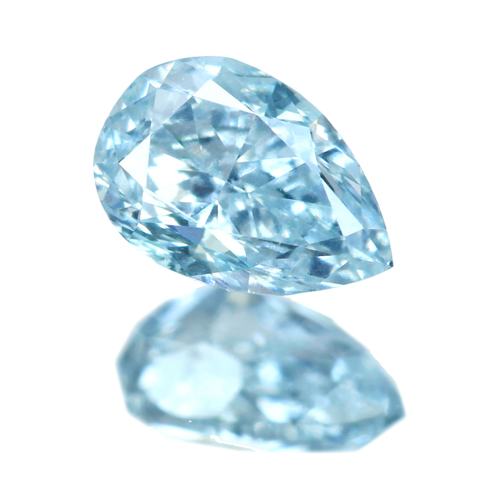 ブルーダイヤモンド ルース 0.200ct　FANCY LIGHT GREEN BLUE SI-1 〔AGT〕 天然ブルーダイヤ ナチュラルブルー