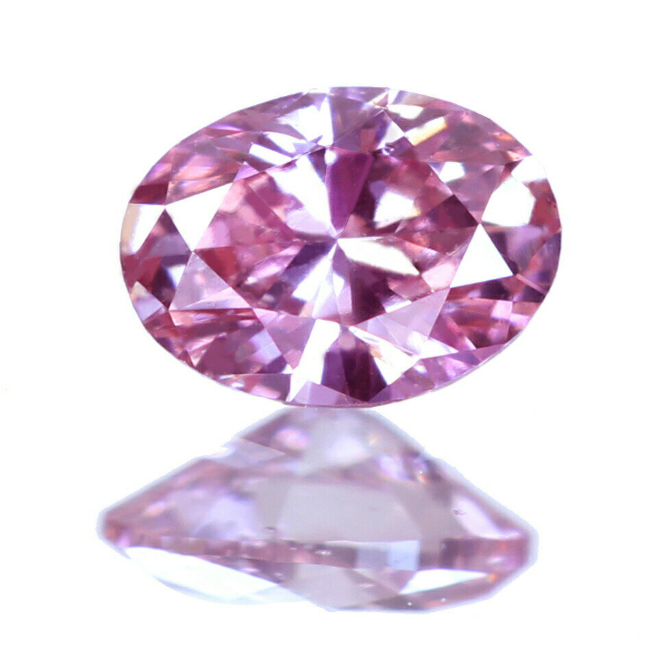 【日替わり大特価】ピンクダイヤモンド ルース 0.065ct FANCY INTENSE PINK SI2〔AGT〕インテンスピンク 天然ピンクダイヤモンド