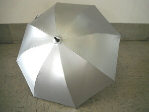 【新品】【即納】晴雨兼用 ゴルフ用傘 アンブレラ 手開き式 シルバー 無地65cm 【同梱不可】通販格安セール情報 楽天 通販