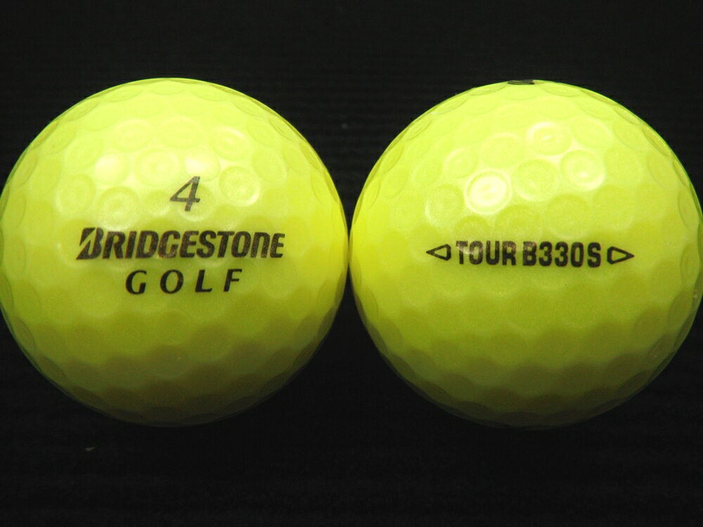 ランク2 高品質ロスト BRIDGESTON GOLF ブリヂストンゴルフ TOUR B330 S 16年モデル イエロー ゴルフボール　ロストボール