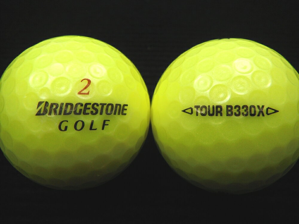 ランク1 特選ロスト BRIDGESTON GOLF ブリヂストンゴルフ TOUR B330 X 16年モデル イエロー ゴルフボール　ロストボール