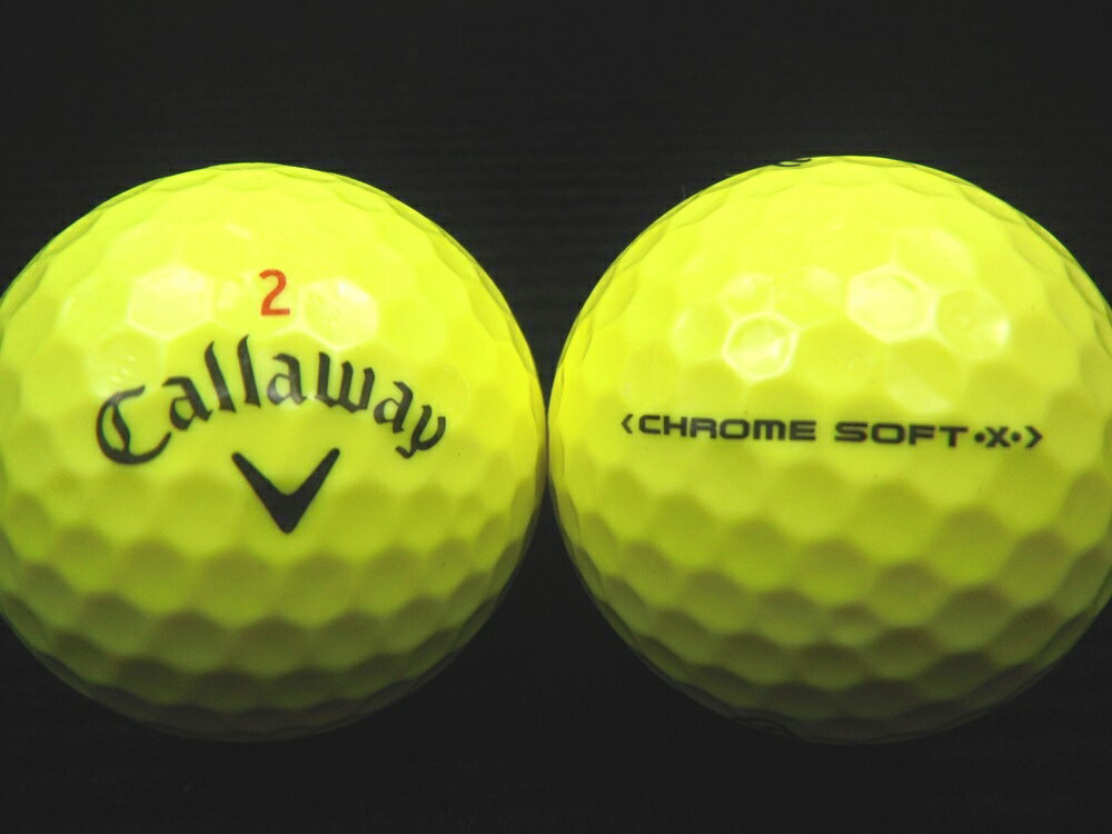 ランク1 Callaway キャロウェイ CHROME SOFT X 17年モデル イエロー 【あす楽対応_近畿】【中古】