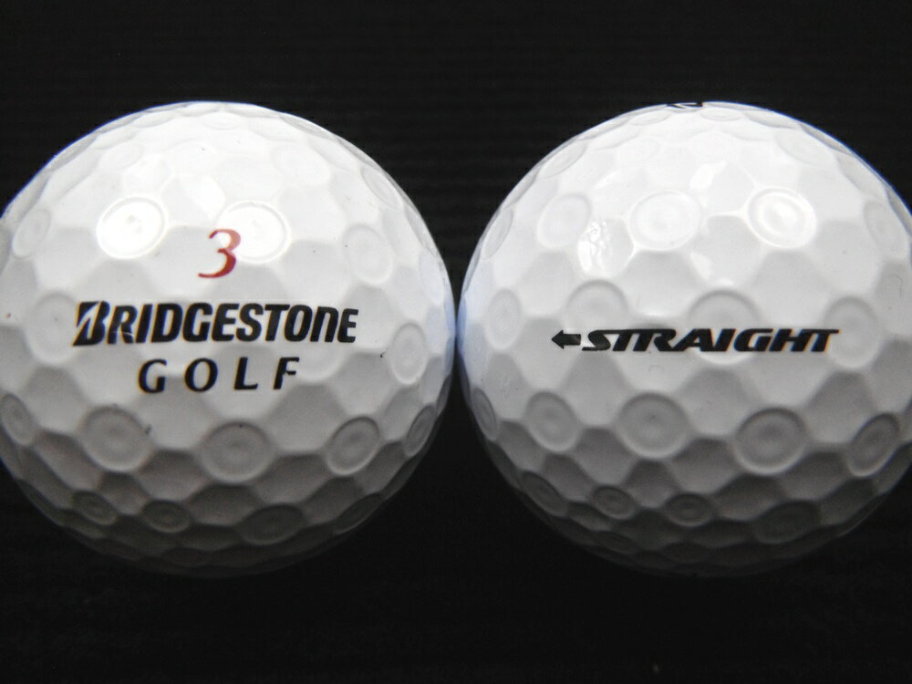 ランク1 特選ロスト BRIDGESTON GOLF SUPER STRAIGHT 17年モデル ホワイト ゴルフボール　ロストボール