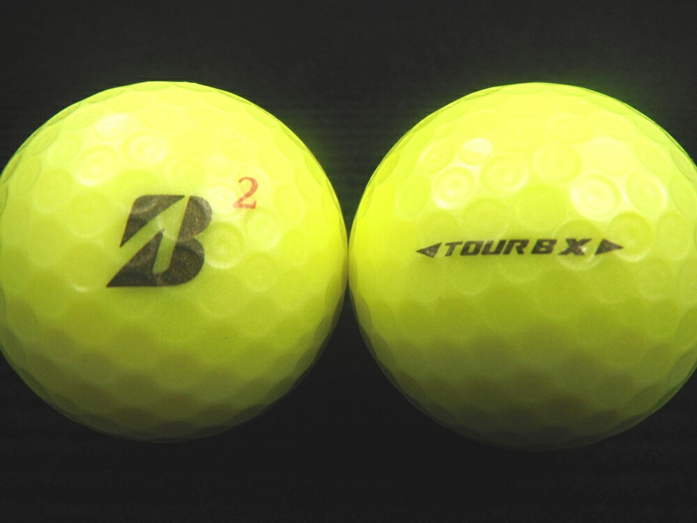ランク2 BRIDGESTON GOLF ブリヂストンゴルフ TOUR B X 17年モデル Bマーク　イエロー ゴルフボール　ロストボール