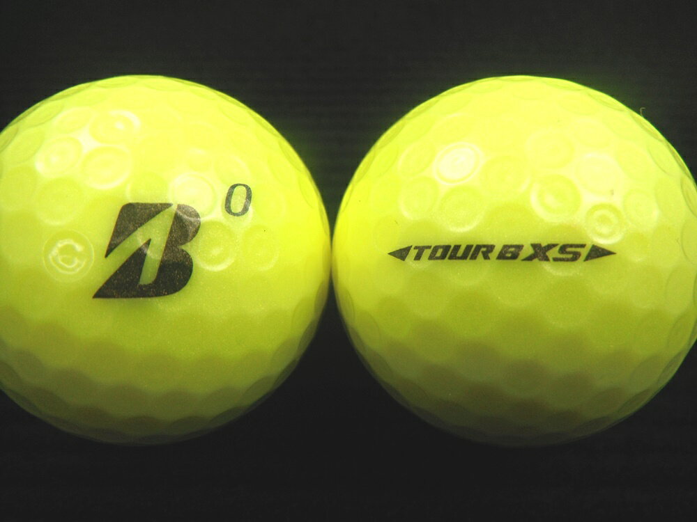 ランク2 BRIDGESTON GOLF ブリヂストンゴルフ TOUR B XS 17年モデル Bマーク　イエロー ゴルフボール　ロストボール