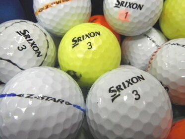 【送料無料】訳あり激安品!スリクソンZ−STARorZ−STARXV09年〜19年モデル混合50P【ロストボール】【ゴルフボール】【あす楽対応_近畿】【中古】