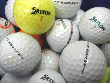 【送料無料】訳あり激安品!スリクソンZ−STARorZ−STARXV09年〜19年モデル混合50P【ロストボール】【ゴルフボール】【あす楽対応_近畿】【中古】