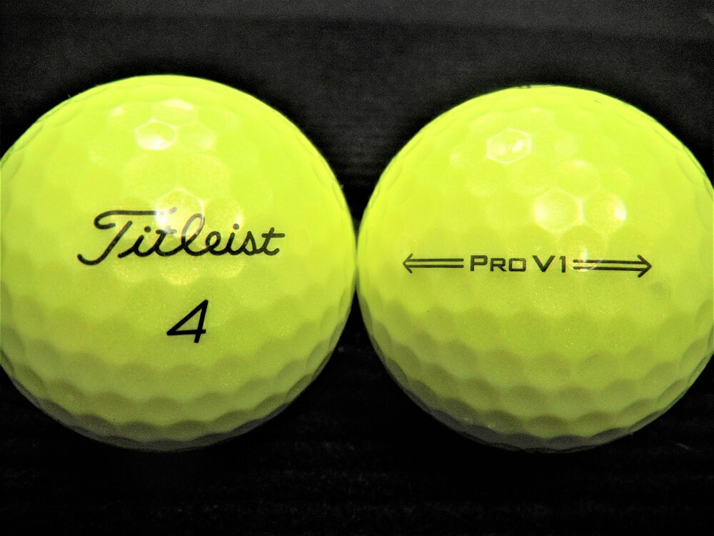 ランク2 高品質ロスト タイトリスト Pro V1 21年モデル イエロー 【あす楽対応_近畿】【中古】