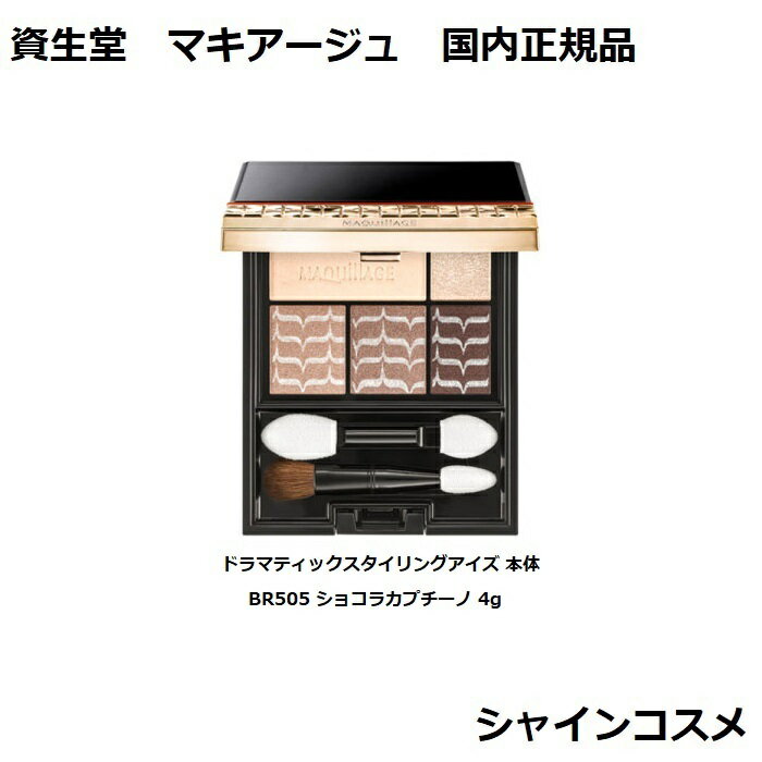 資生堂 マキアージュ ドラマティックスタイリングアイズ 本体 BR505 ショコラカプチーノ 4g 無香料 SHISEIDO MAQUILLAGE 4901872065899 立体感 目もとを大きく見せる 国内正規品