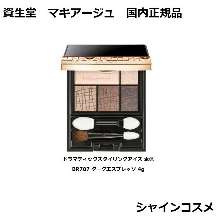 資生堂 マキアージュ ドラマティックスタイリングアイズ 本体 BR707 ダークエスプレッソ 4g 無香料 SHISEIDO MAQUILLAGE 4901872065912 立体感 目もとを大きく見せる 国内正規品