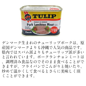 チューリップ【うす塩・200g×10缶セット】沖縄　ポーク玉子おにぎり　防災備蓄用におすすめ