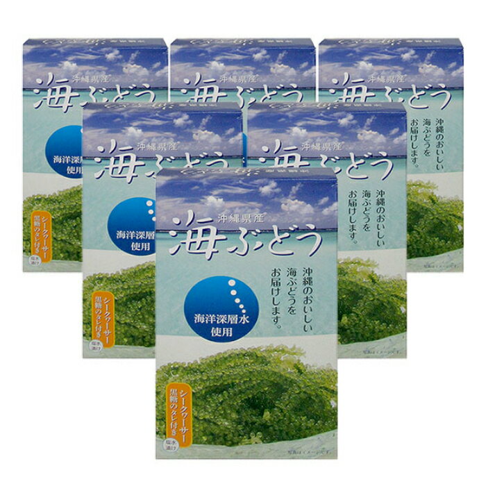 海ぶどう塩水漬け（60g×6箱セット）